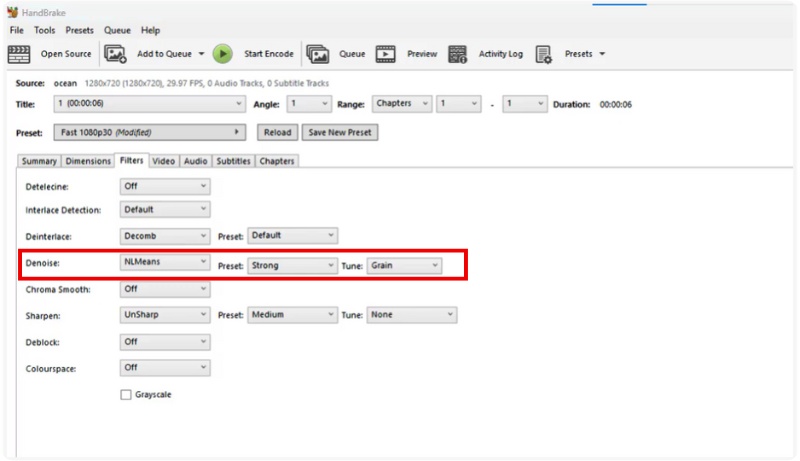 Enable Denoise Filter