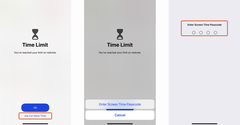 Remove Ignore Limit Option on Screen Time Via Passcode