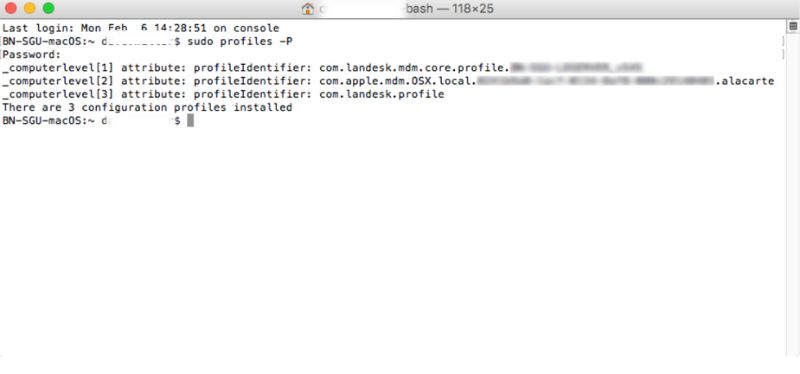 Enter Command Profile