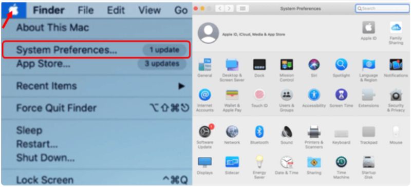 Find System Preferences