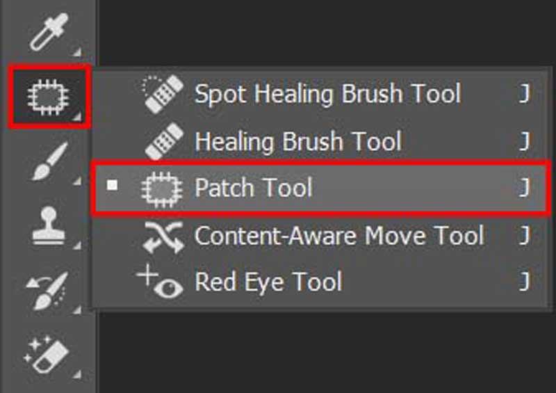 Schaduwen verwijderen in Photoshop Patch Tool