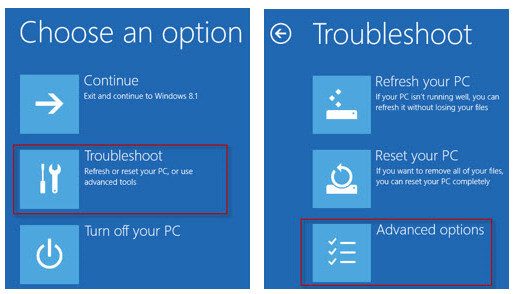 Zaawansowane opcje systemu Windows 10