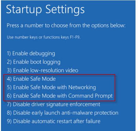 Windows 10 safe mode