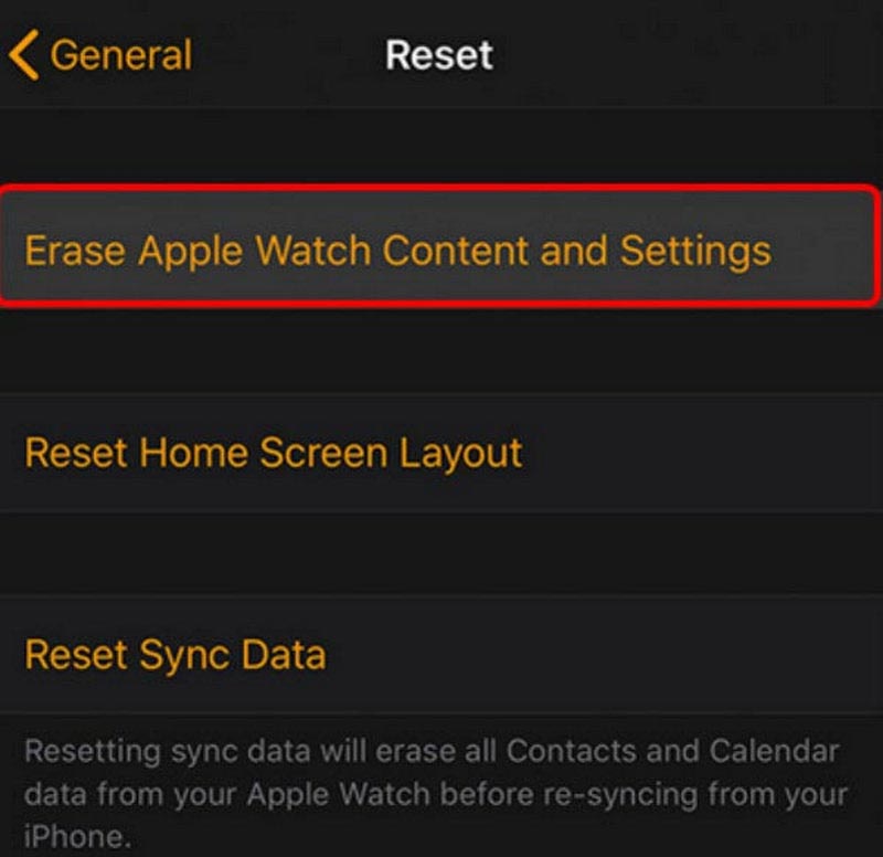 Διαγράψτε το Apple Watch