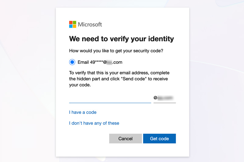 Hotmail Password Reset Get Code