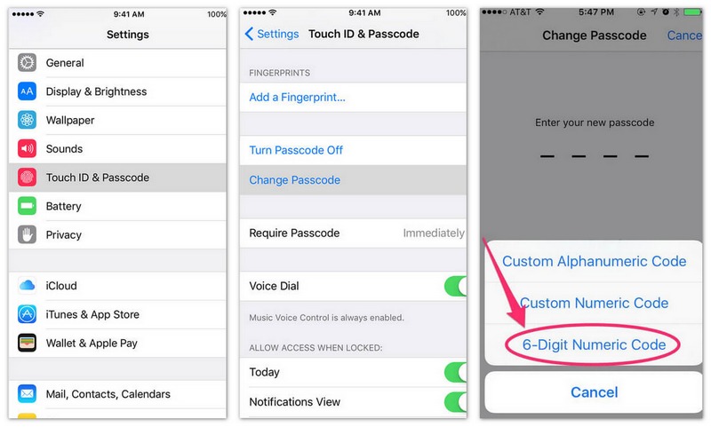 Change Passcode When You Have Password