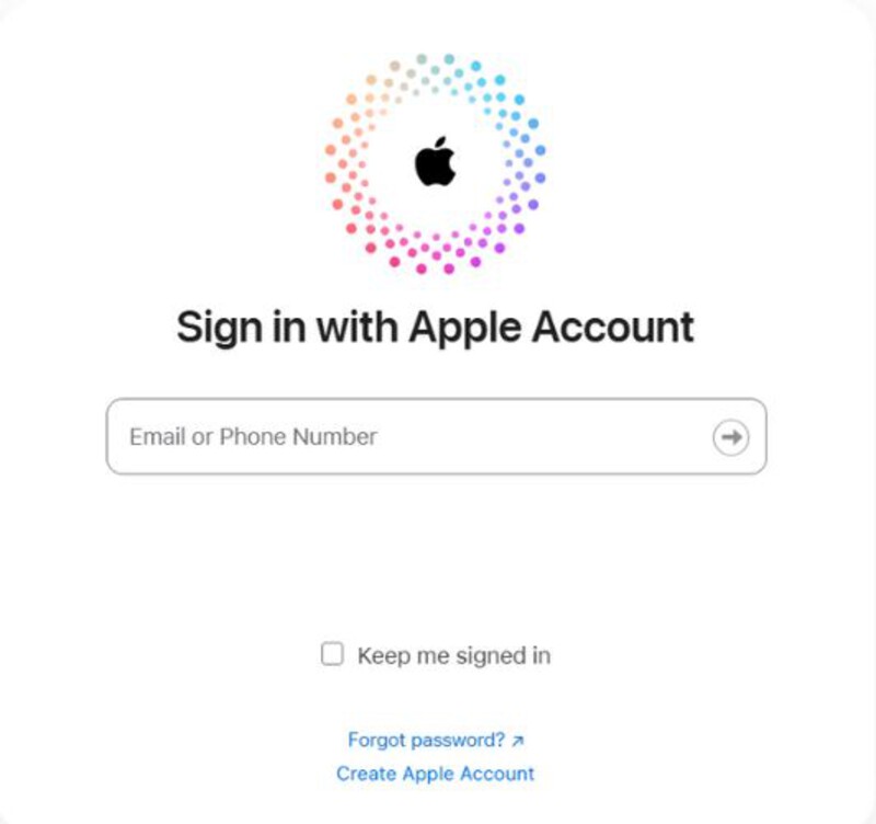 Enter Apple Id