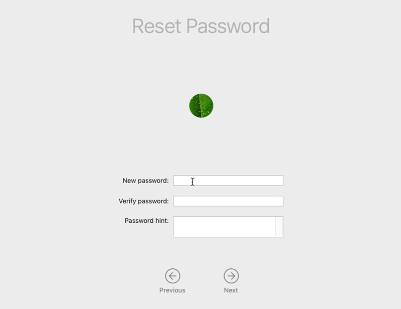 Mac Reimposta password durante il ripristino