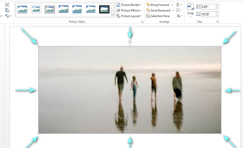 resize pictures in powerpoint presentation