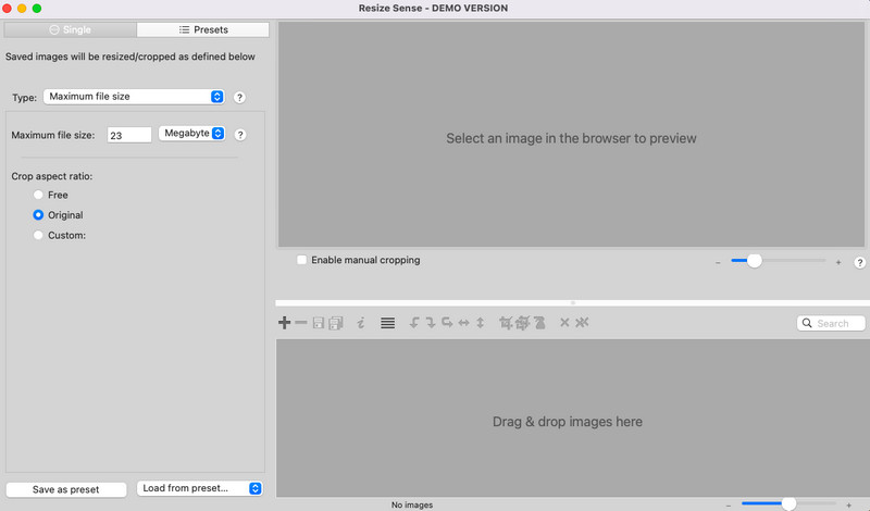 Resize Sense Interface