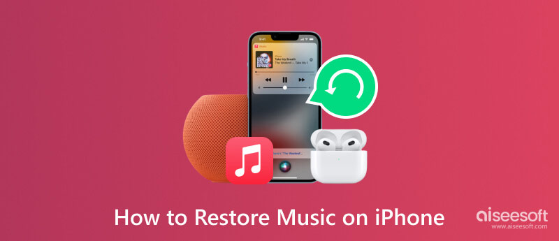 Zene visszaállítása iPhone-on