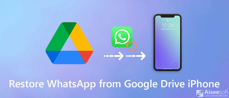 Herstel WhatsApp van Google Drive naar iPhone