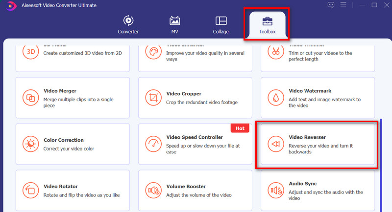 Selecteer Toolbox