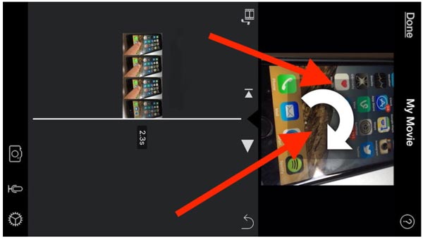 Περιστρέψτε ένα βίντεο στο iPhone