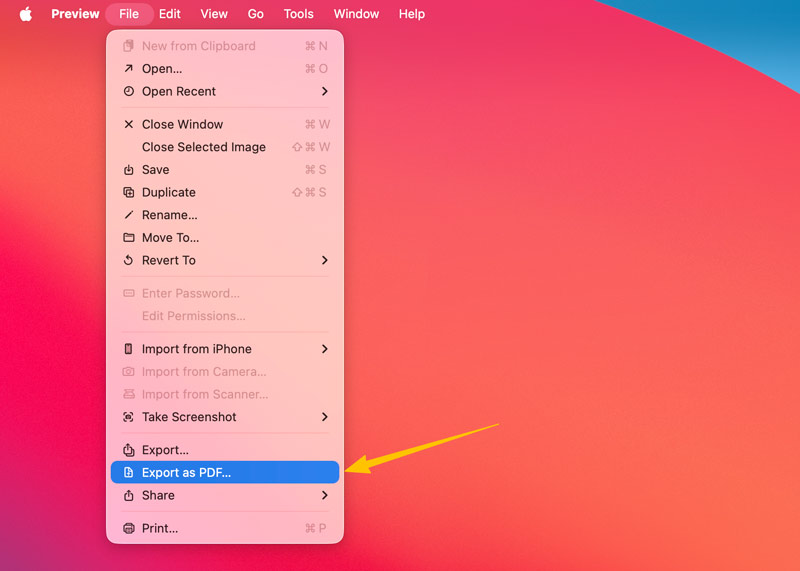 Export A Screenshot As Pdf On Mac Preview