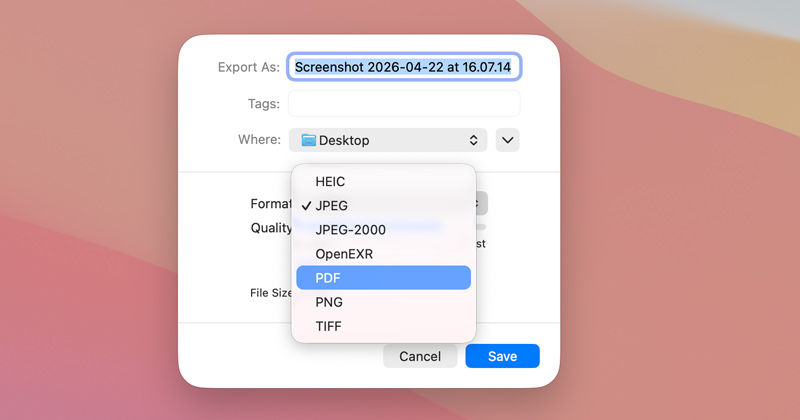 Mac Preview Export Screenshot As Pdf