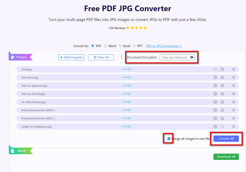 Merge Convert Image to PDF