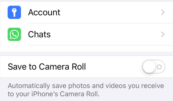 Auto save photos from whatsapp