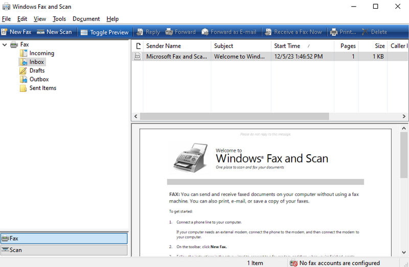 Windows Fax esegue la scansione di più documenti in un unico PDF