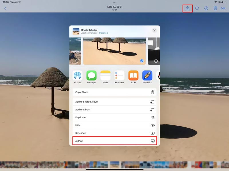 AirPlay iPad naar Smart TV