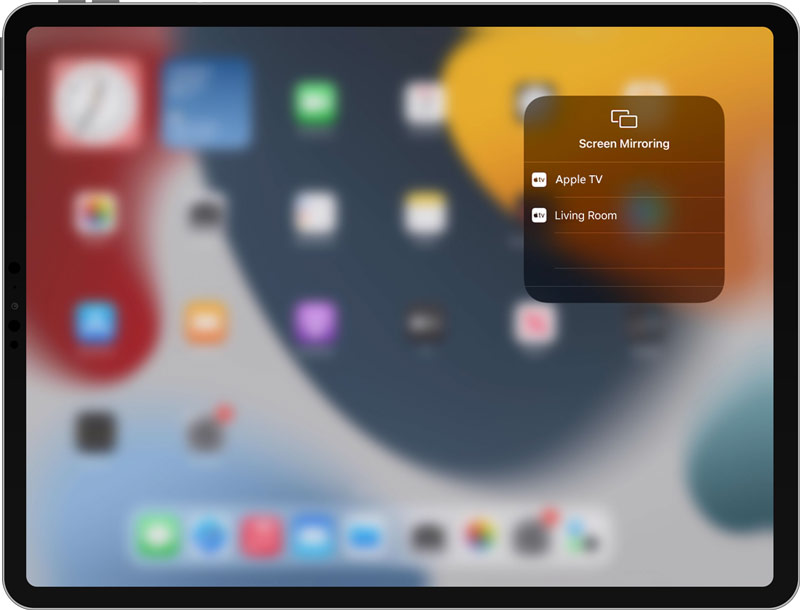 iPad képernyőtükrözése Apple TV-re