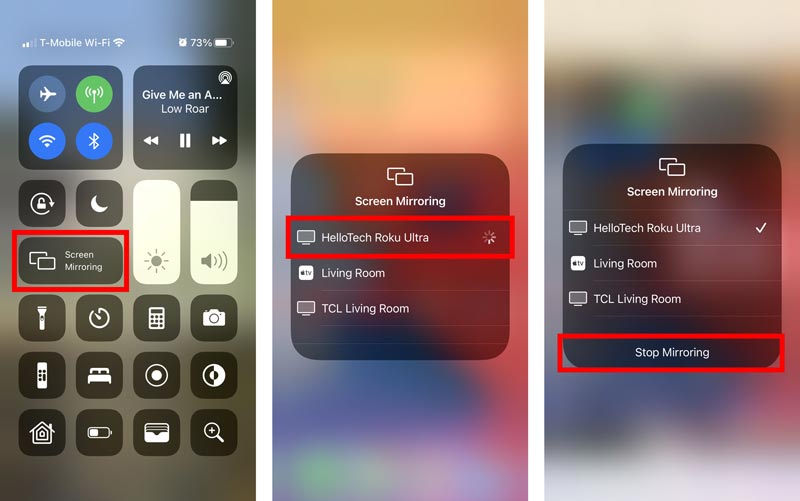 Screen Mirroring iPhone'a Airplay