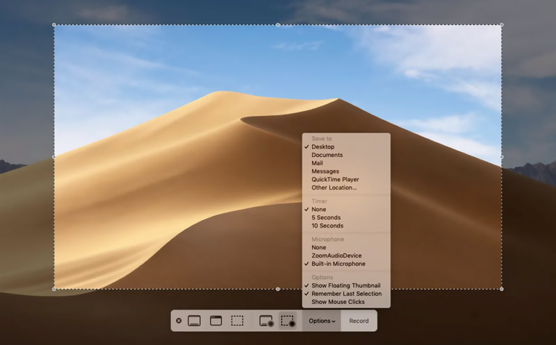 Screen Record On MacOS Catalina Using Screenshot Toolbar