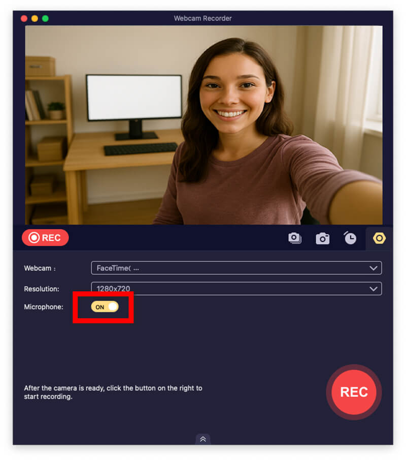 Webcam Recorder Audio Enable