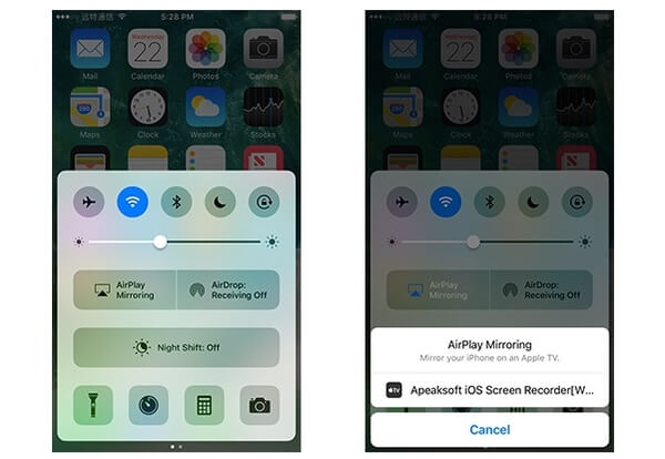 Udostępnij ekran iPhone'a w iOS 10