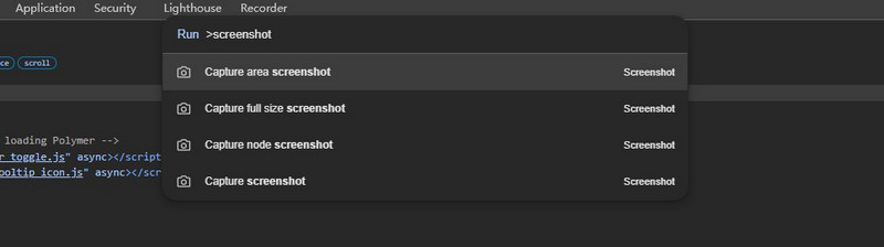 Screenshot in Google Chrome