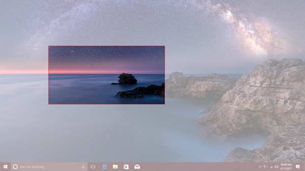 Screenshot area specifica win10