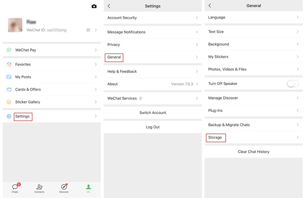 WeChat Storage Space