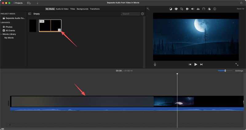 Put Video To Imovie Timeline