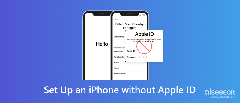 Konfigurera en iPhone utan Apple-ID