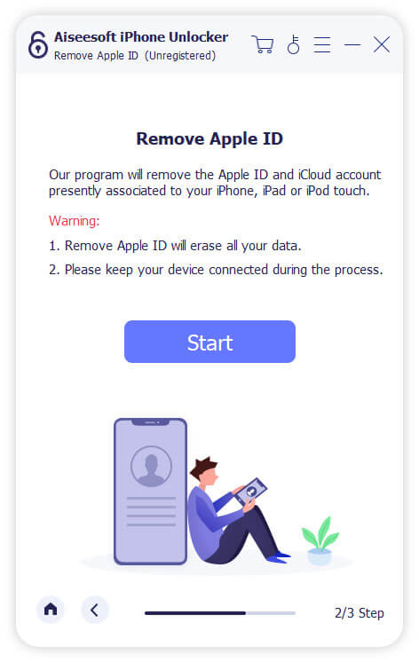 Börja ta bort Apple ID