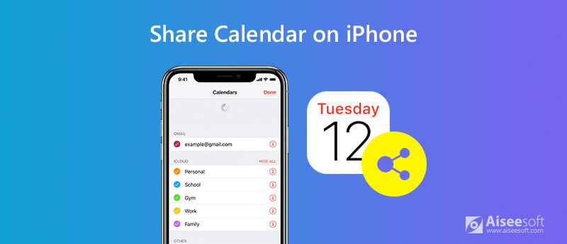 Condividi calendari ed eventi su iPhone