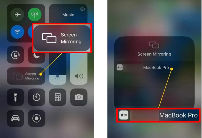 Condividi lo schermo dell'iPhone sul Mac con AirPlay