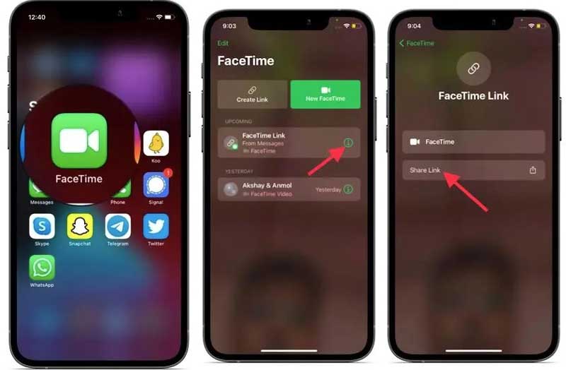 Share Screen FaceTime