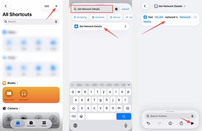 Shortcuts App Create Actions To Share Wlan Password