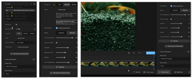 Fix out of Focus Video in Topaz