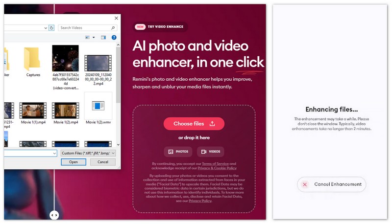 Sharpen Video in Remini
