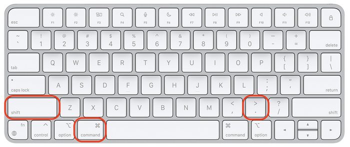 Show Mac Hdden Files Keyboard