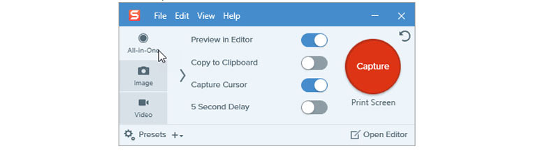 Snagit All In One Capture