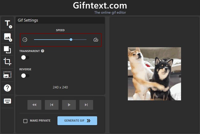 Gifntext velocizza le gif