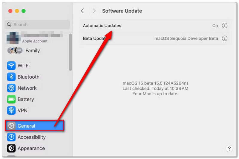 Update The Macos