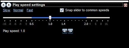 Media Player Speed Settings