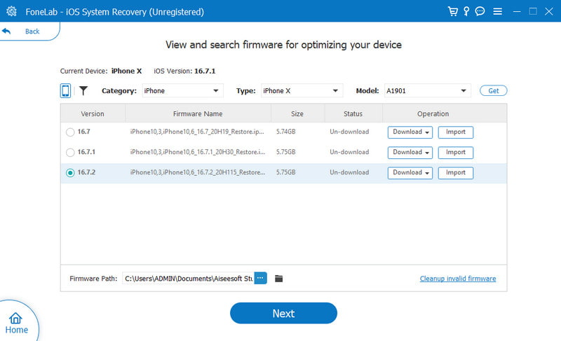 Apparaatinformatie Downloaddetails