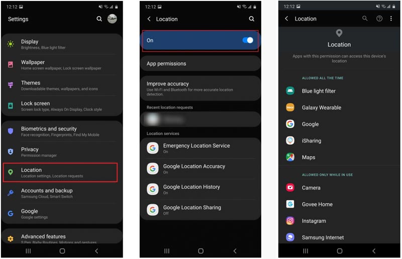 Disable Location Services on Android