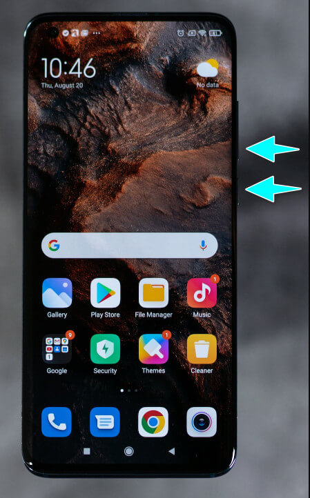 Screenshot on Android