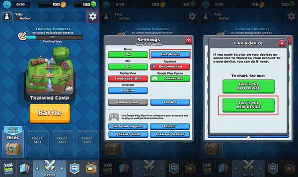 How to transfer my Clash Royale account on Android to another account -  Quora